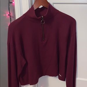 Hollister Boyfriend Tee Zip Up